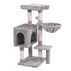 Aga Škrabadlo pro kočky 36x45x90 cm Šedé