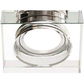 SMART Podhledové bodové svítidlo BRG70449 nevýklopné - hrubé sklo 2cm - čtverec - zrcadlo