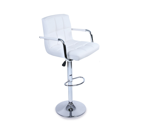 Tresko Barová židle s područkami  BH016 White