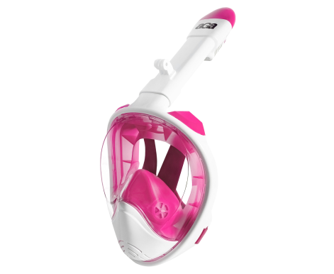 Aga Celoobličejová šnorchlovací maska S/M Bílá/Růžová