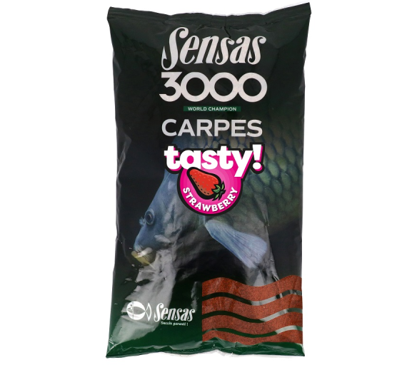 Sensas Krmítková směs 3000 Carp Tasty Strawberry 1kg