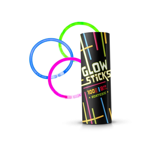 Aga4Kids Svítící náramky mix barev 100ks