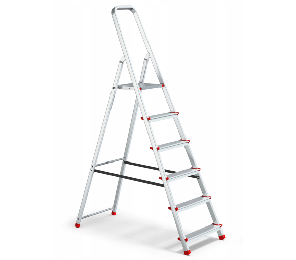 Higher Hliníkové jednostranné schůdky 1x6