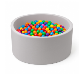 Aga Suchý bazén 90x40 cm s míčky Šedý