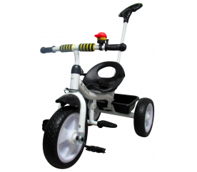 R-Sport Dětská tříkolka T5 s vodící tyčí Bílo-Černá