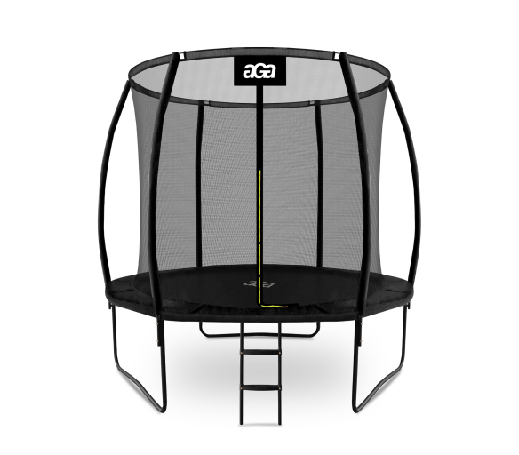 Aga SPORT EXCLUSIVE Trampolína 250 cm Černá + ochranná síť + žebřík