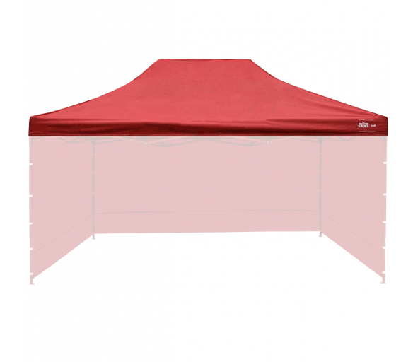 Aga Střecha k prodejnímu stánku 3x4,5m Červená