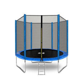Aga SPORT TOP Trampolína 250 cm Modrá + ochranná síť + žebřík