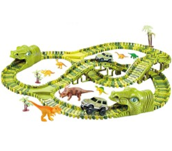 Dinosauří autodráha 240 dílků Kruzzel 17248