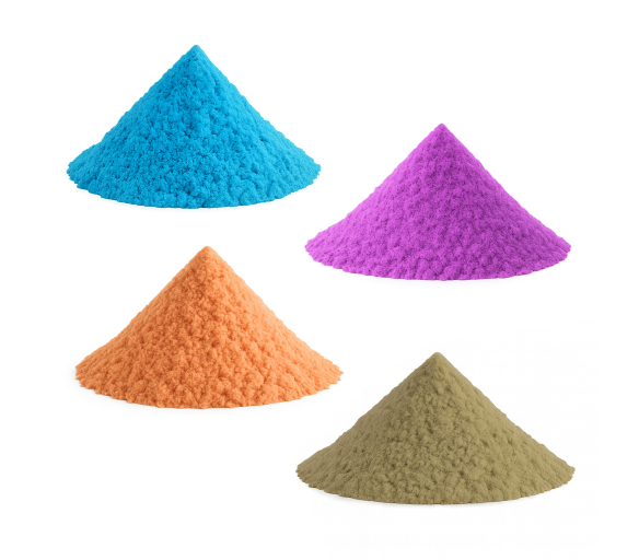 Aga4Kids Set kinetických písků 4 kg Fialový, Oranžový, Přírodní a Modrý