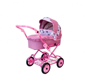 Nestor Kočárek pro panenky STANDART 10 Pink