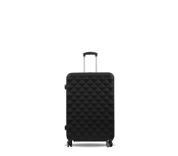 Aga Travel Cestovní kufr 56x35x23 cm CZ196 Černá