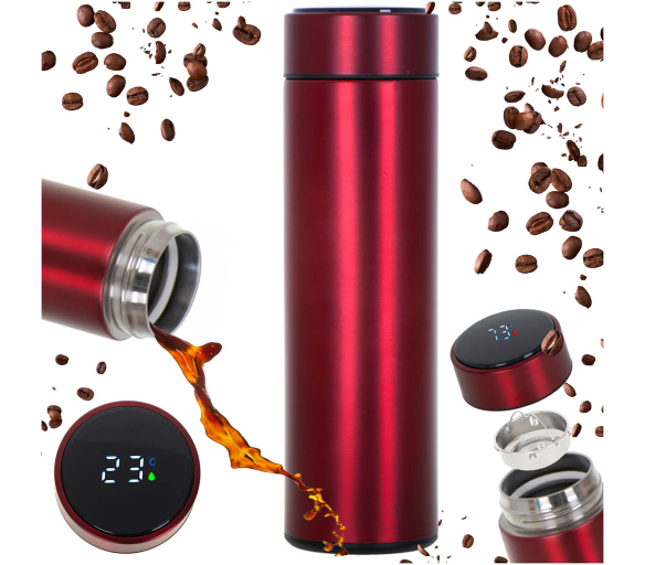 Aga Termoska LED 500ml Červená