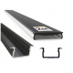 Hliníkový profil pro LED pásky OXI-Zx zapuštěný 2m černý + černý difuzor