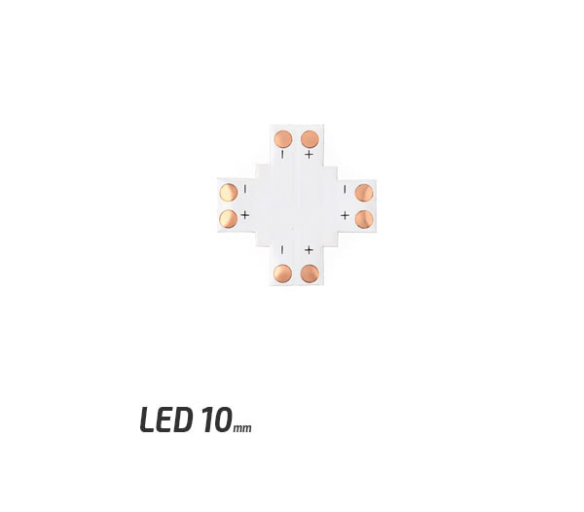 Spojka pro LED pásky - X - CN21 - 10mm - 2pin - SMD 5050, 5630, 5730