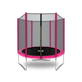 Aga SPORT TOP Trampolína 180 cm Růžová + ochranná síť