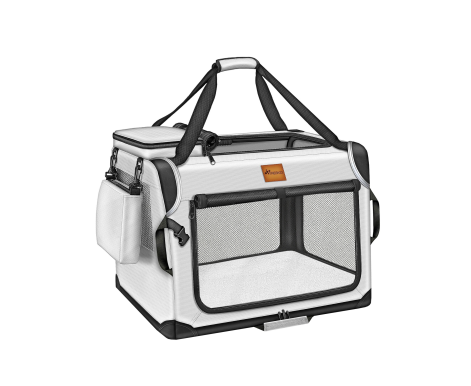 Tresko Přepravka pro psy a kočky 92x63x63 cm Světle šedá