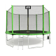 Aga SPORT PRO Trampolína 430 cm Světle zelená + ochranná síť  + žebřík + kapsa na obuv