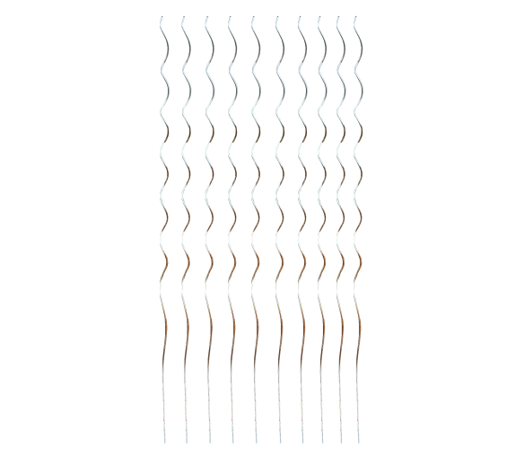 Linder Exclusiv Spirálové tyče na rajčata 180 cm 10ks - rezavé