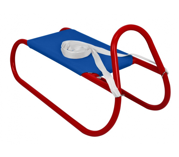 Rulyt Kovové sáně Modro-červené