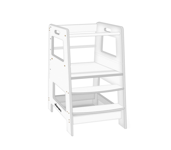 Kiduku Dětská učící věž Bílá