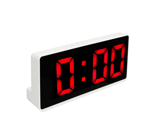 Aga Digitální hodiny s budíkem Červené