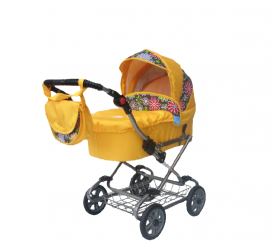 Nestor Kočárek pro panenky STANDART 06 Yellow