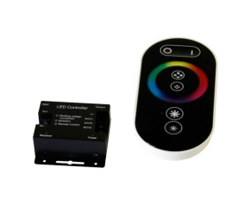 Dálkový dotykový ovladač černý pro RGB LED pásky - max 216W