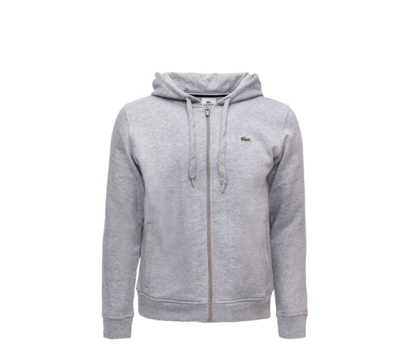 Lacoste Mikina HOODIES Grey Melange