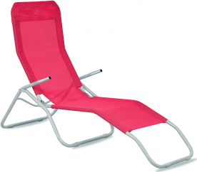 Aga Zahradní lehátko SIESTA Růžové