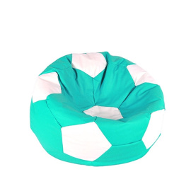 Aga Sedací pytel BALL XXXL Bílá - Tyrkysová