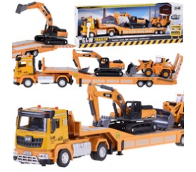 Tahač s návěsem, bagr a buldozer - sada se zvukem pro malého stavebního dělníka ZA5008 univerzální