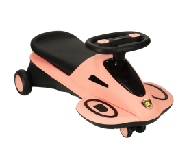 Gravity ride svítící LED kolečka s hudbou hrající koloběžka 74cm růžová/černá max. 100kg