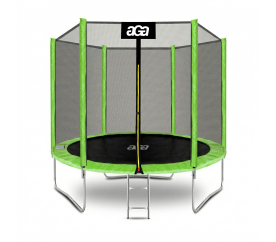 Aga SPORT TOP Trampolína 250 cm Světle zelená + ochranná síť + žebřík