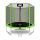 Aga SPORT TOP Trampolína 250 cm Světle zelená + ochranná síť + žebřík