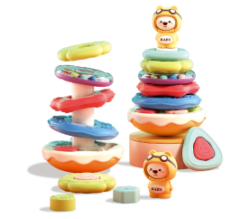 Aga4Kids Interaktivní skládací věž Medvídek
