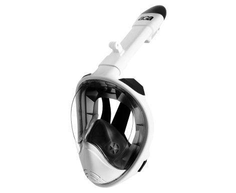 Aga Celoobličejová šnorchlovací maska L/XL Bílá/Černá