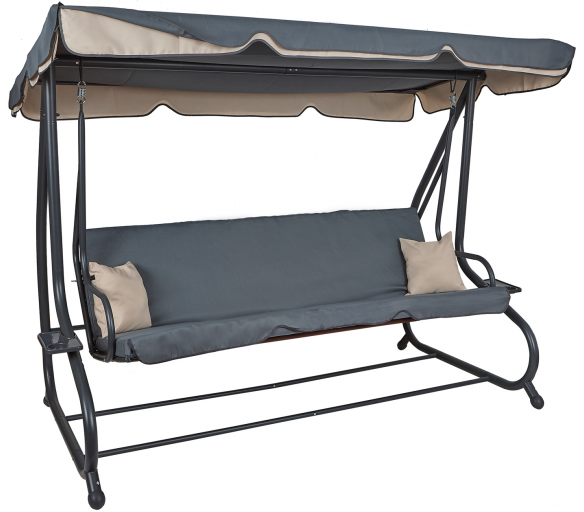 Aga Zahradní houpačka XXXL COMFORT LUX Dark Grey