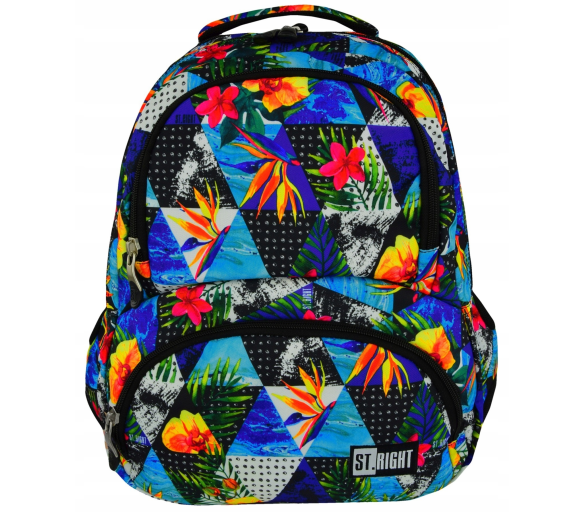 St.RIGHT Školní batoh čtyřkomorový Paradise