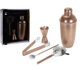 Barmanská sada shaker 5 ks Rosegold - EXCELLENT