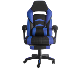 Aga Kancelářská židle Černo - Modrá s opěrkou pro nohy 6DAZ013 - 2. JAKOST