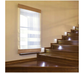 LED schodišťové svítidlo 5361 - 1,5W matný chrom - neutrální bílá