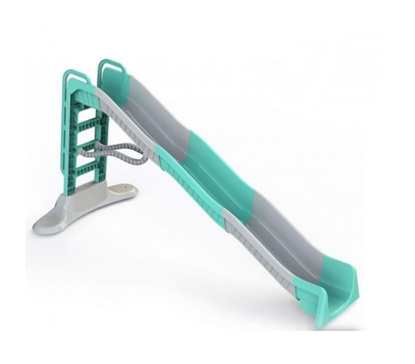 Doloni Skluzavka s madlem + přípojkou na vodu 400 cm Šedo-zelená