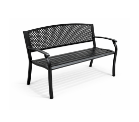 Aga Kovová zahradní lavice 128x58x84 cm