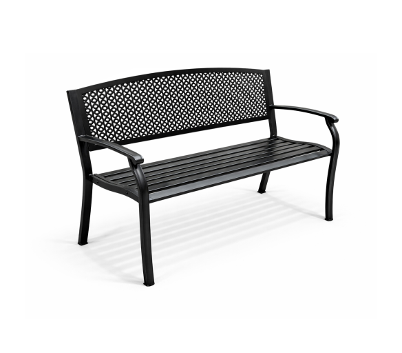 Aga Kovová zahradní lavice 128x58x84 cm