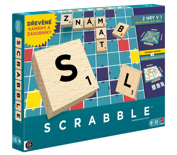 Scrabble Dřevěná edice česká JLJ68