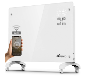 Tresko Smart Skleněný konvektor 2000 W GPH-20EA Bílý