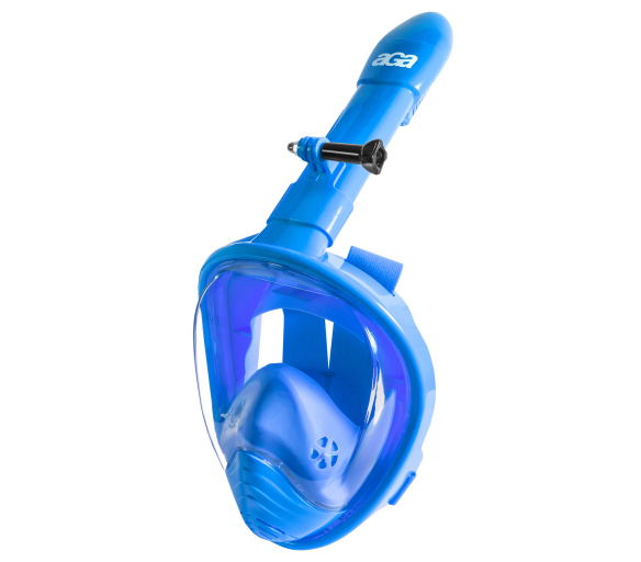 Aga Dětská celoobličejová šnorchlovací maska XS Modrá