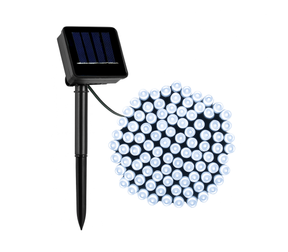 Linder Exclusiv Solární světelný řetěz 50 LED Studená bílá