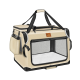 Tresko Přepravka pro psy a kočky 70x52x52 cm Béžová